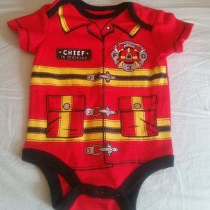 NWOT Fireman Baby Onsie